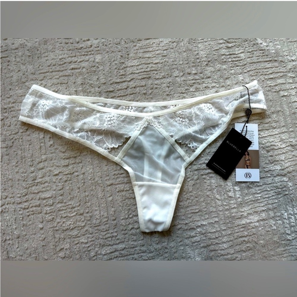 Bluebella Ivory Lace Thong